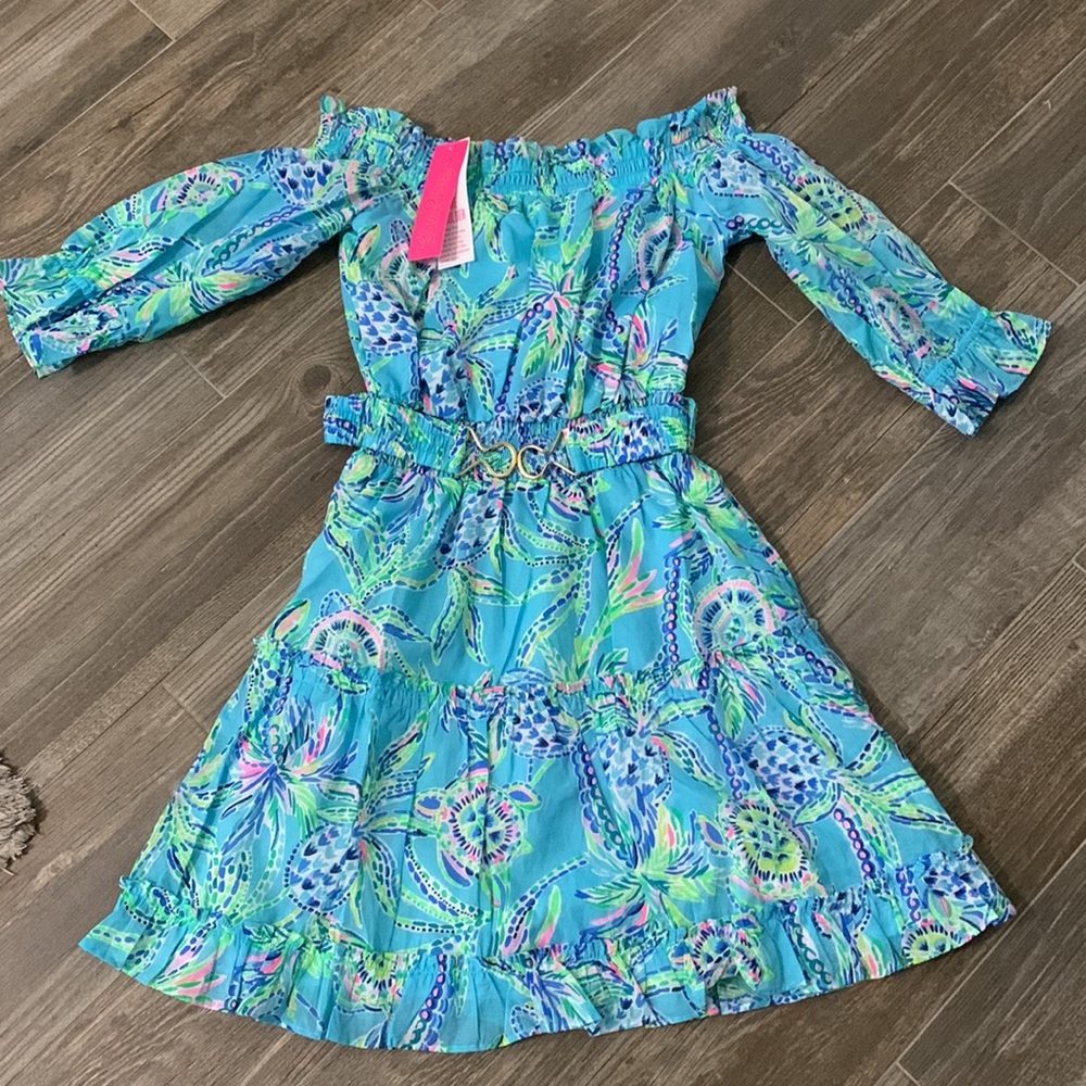 NWT Lilly Pulitzer Louisa Off the shoulder dress - Picture 4 of 4
